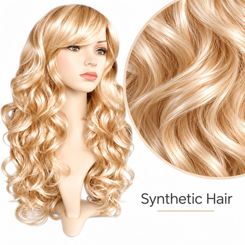 Long Wavy Blonde Wig for Cosplay & Parties – 22in