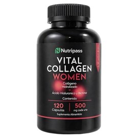 Colágeno Hidrolizado con Ácido Hialurónico y Biotina  120 Cápsulas  Mejora la Piel, Uñas, Cabello y Articulaciones  Ingredientes Naturales  Vital...  
