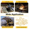 Sourcing Map 5Pcs H62 Brass Round Plates, 3.94" Dia x