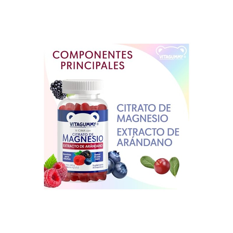 Gomitas de V-CIMA con Citrato de Magnesio con Extracto de