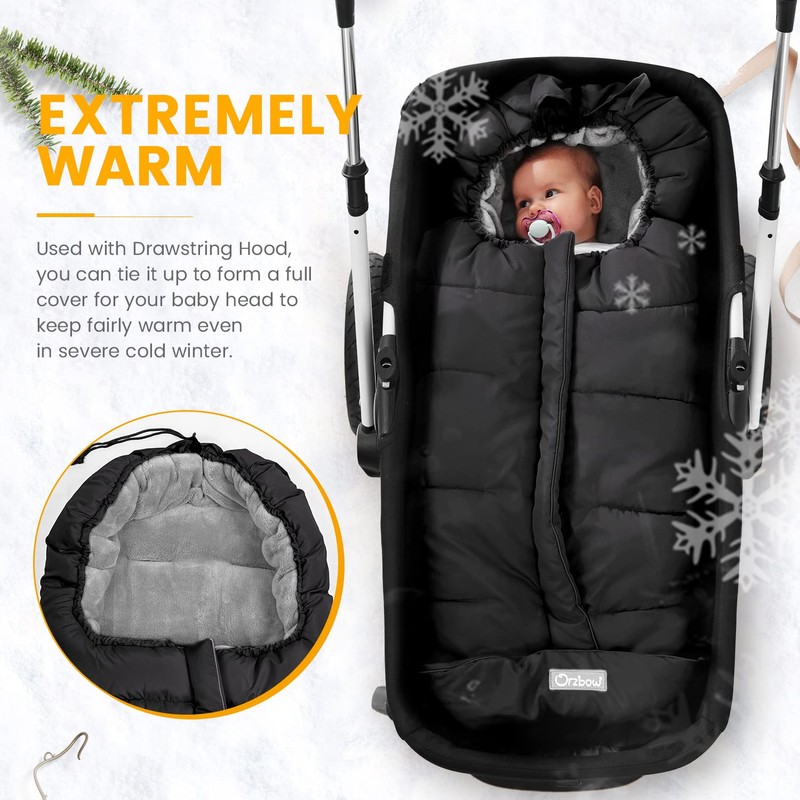 Orzbow Warm Bunting Bag Universal, Stroller Sleeping Bag Cold Weather,