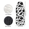 Dreaweet Stylish Cow Print Auto Seat Covers Black&White Front Seat