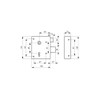 Mortice Lock for Sleeping 1/2 Turn Axle 60 Inch Slider