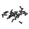 250 Pcs Alloy Steel M3 Black Round Head Screws Fixing