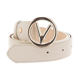 VALENTINO Round Belt W110 Ecru / Oro - Can be Shortened, Ecru / Oro