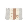 Vertbaudet Pack of 5 Baby Socks Bear, white, 23 -