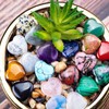 40 PCS Heart-Shaped Healing Crystals and Stones Rose Quartz Crystal