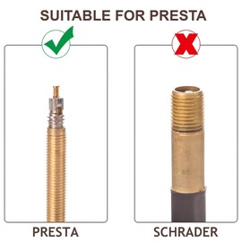 Boao 40 Pcs Bicycle Presta Valve Cap Multi Color Anodized Aluminum Presta Cycling Valve Bike Tire Caps