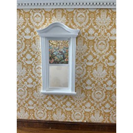 Unbranded Yellow Bird on a Branch  Dollhouse Miniature Stained Glass Window Film