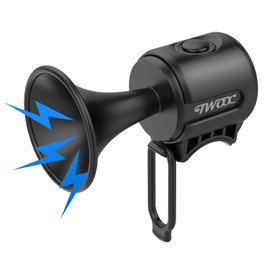 PLATTBK Bicycle Bell Electronic Horn Waterproof IPX4 Cycle Bell Lightweight Loud 120dB Road Bike Sound, 1 Type of Sound, Mountain Bike, Folding Bike Ring Alarm