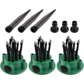 Japard 3 Pcs of Garden Sprinkler Adjustable 360 Degree Rotation Lawn Sprinkler Large Area Coverage Multipurpose Yard Sprinklers for Plant Irrigation and Kids Playing