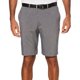PGA TOUR mens Flat Front Heather With Active Waistband Golf Shorts, Medium Grey Heather, 32 Regular US