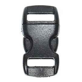 Paracord Planet Brand Contoured Side Release Black Buckle – Multiple Size and Quantity (3/8 Inch, 50 Pack)