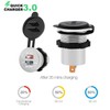 BlueFire Upgraded Aluminum Alloy Fast Charging 3.0 USB Charger Socket