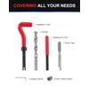Kolvoii M10X1.25 Thread Repair Kit, Metric Helicoil Thread Repair Kit