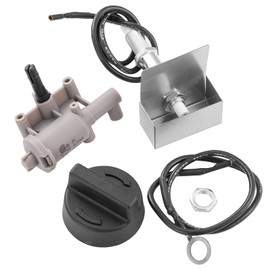DPP-19 Rotary Piezo Igniter Kit, Gas Grill Rotary Igniters, Dual Output Spark Generator Kit Compatible with Broilmaster P/D Series Grills, Compatible with TJK WNK Grills Collector Box Wire & Igniter