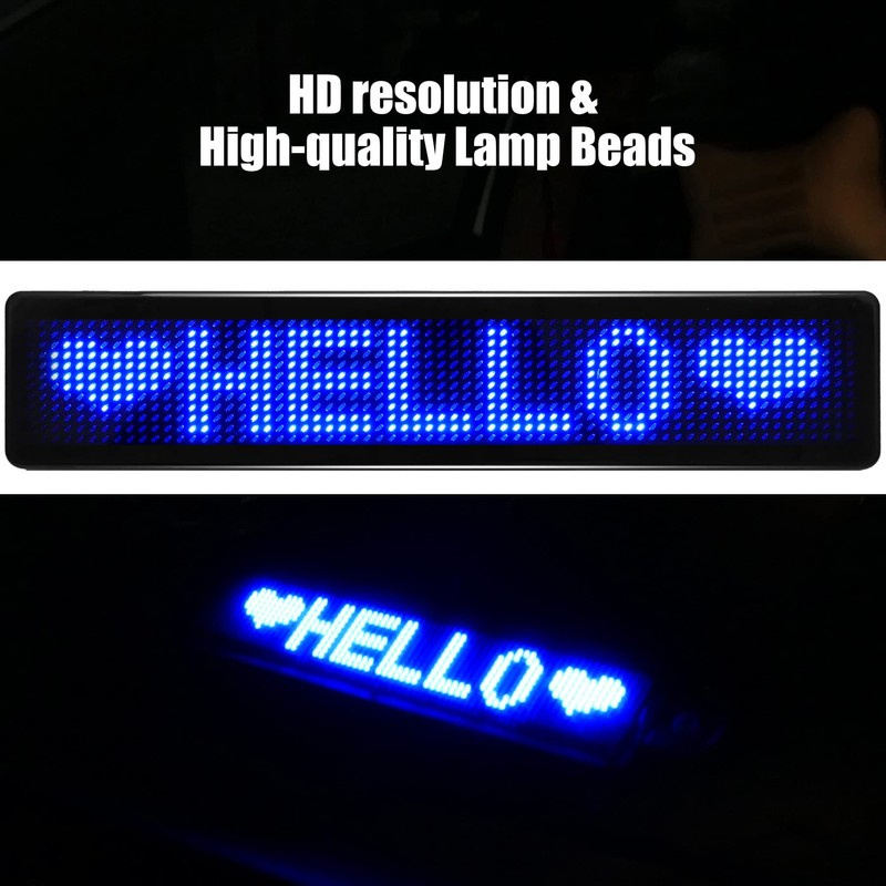 LED Car Message Board for Car Windows Storefront Business, Scrolling