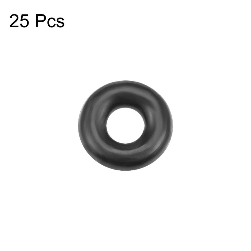 sourcing map O-Rings Nitrile Rubber 1.2mm-49mm Inner Diameter 1mm-2mm Width