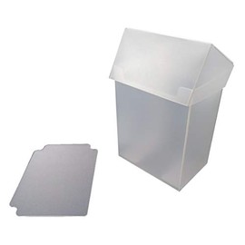 Arkero-G® 80+ Deck Box - Transparent/Clear - for Over 100 Cards Trading Cards Case Including Card Separator