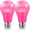 JAHEKS LED Pink Light Bulbs for Outdoor Indoor, 9W(60W Equivalent)