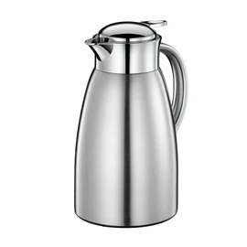 Cilio Triest Stainless Steel Double Wall Insulated Beverage Server, 51 Ounce, Brushed Stainless