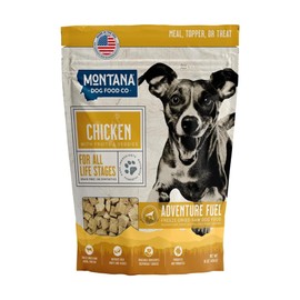 MONTANA DOG FOOD CO. Freeze-Dried Raw Chicken Dog Food – Grain-Free, High-Protein Meal or Topper, Made in USA with USA Ingredients (16 oz Bag)