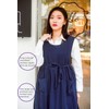 Premium Plus Size Apron Adjustable Waist Bib Apron, Soft Cotton