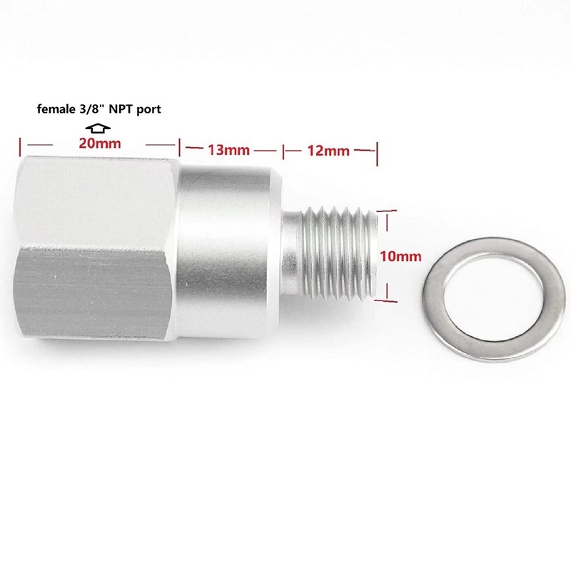 LS Swap Oil Pressure Sensor Adapter M16 1.5 to 1/8