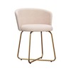 Hillsdale Marisol Metal Vanity Stool for Makeup Room or Bathroom,