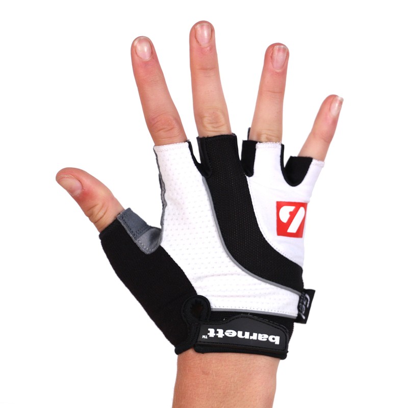BG 04 Short Finger Cycling Gloves for Competition, Colour White