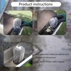AccEncyc 4 Pcs Gutter Downspout Guards 3.5 Inch Aluminum Leaf