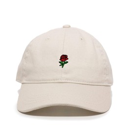 DSGN By DNA Rose Baseball Cap Embroidered Cotton Adjustable Dad Hat
