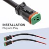 VIKKSAER Deutsch DT DTP 2 pin Male Socket Adapter for