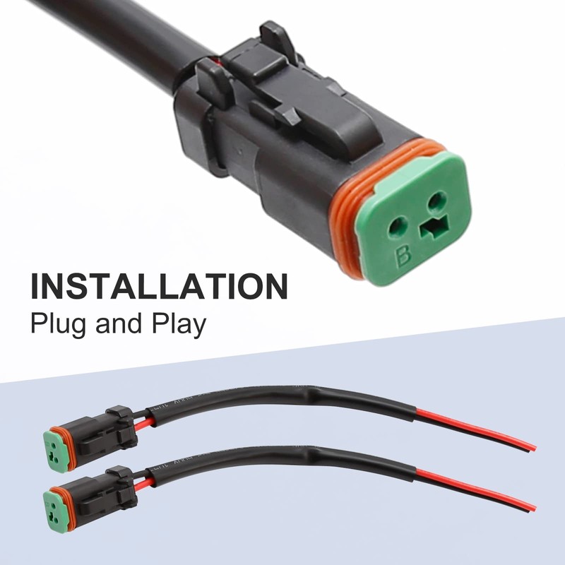 VIKKSAER Deutsch DT DTP 2 pin Male Socket Adapter for