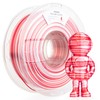 Silk S-Series PLA 3D Printer Filament, Shiny Multicolor Rainbow PLA