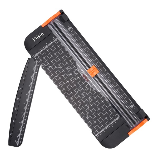 Flisin Paper Cutter,Portable Paper Slicer,12 Inch Paper Trimmer Scrapbooking Tool