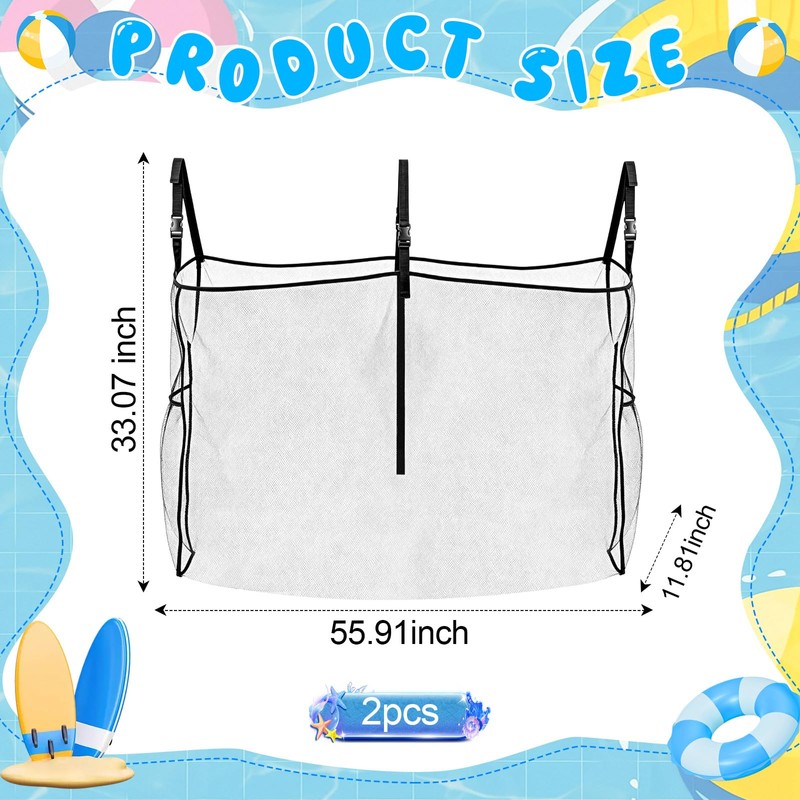 SATINIOR 2 Pack Pool Float Storage Bag 55.9 x 33