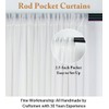 White Chiffon Backdrop Sheer Curtains 2 Panels - 25x10ft Chiffon