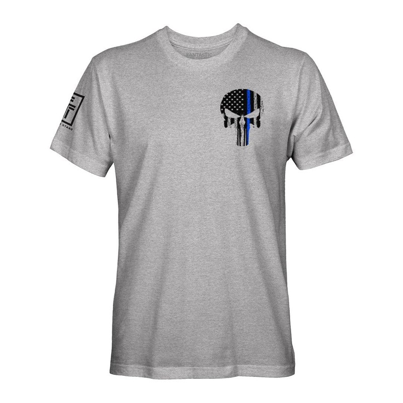 Fantastic Tees Thin Blue Line Law Enforcement Police Officer Patriotic