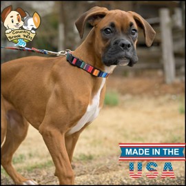 Country Brook Petz - Deluxe Serape Dog Collar - Made in The U.S.A. - Country and Western Collection Featuring Rustic Designs (1/2 Inch, Extra Small)