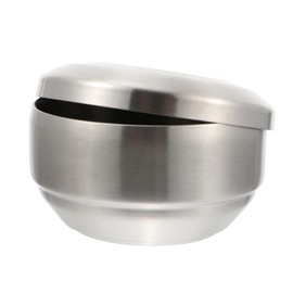 FUNOMOCYA Double Stainless Steel Salad Bowl with Cover Scald Food Container for Soup Home Tableware for Salads Fruits and Oatmeal