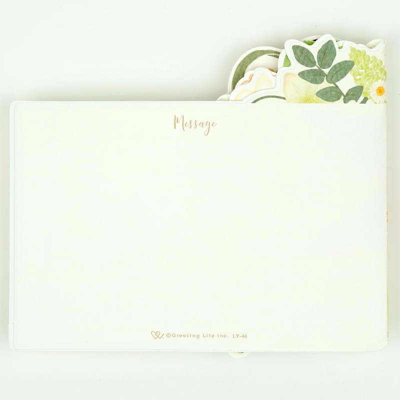 GREETING LIFE BIRTHDAY CARD FLOWER POP UP GREEN LY-46