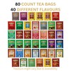 Twinings Tea Bag Sampler Assortment, Variety Pack (80 Count), 40