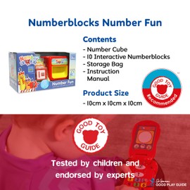 Numberblocks AN10 Toy-Count with Number Blocks and Learn Basic Maths-Perfect for Interactive Play & Child Development, Features 8 Fun Activities, 3+ Years, Multiple