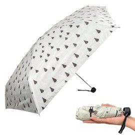SUGITA 27574 Women's Folding Umbrella, For Both Sun and Rain, UV Protection 99.9%, Light Shielding 99.99%, UV Protection, Sun Protection, Convenient to Carry, 5 Tier Mini Umbrella, Teepee Pattern, Off