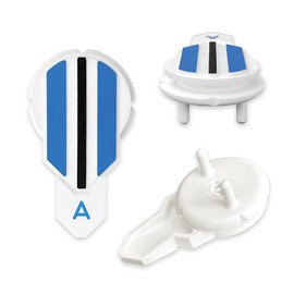 Alignment Ball Mark - Putting Alignment Aid Tool - Golf Ball Marker - Rotate to Aim - Golf Gift Accessory for Men & Women Golfers - USGA Compliant - Blue