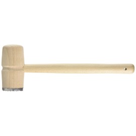 Tala FSC Meat Mallet with Metal and Beechwood End, Beige, 5.2 x 9.5 x 29 cm