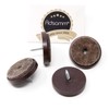 Adsamm® / 4 x felt glides with screw / brown