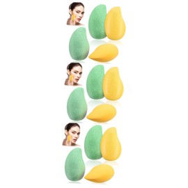Beavorty 3sets Portable Makeup Sponges Women Set Powder Makeup Tools Foundation for Women Cosmetics Powder 4pcs*3