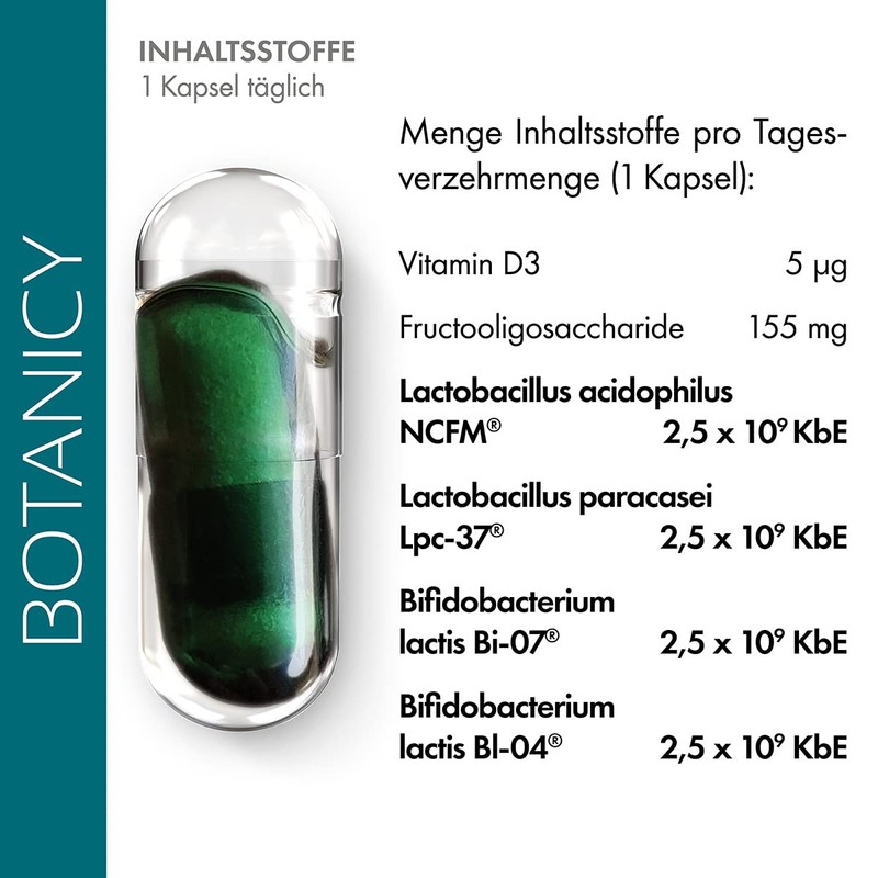 BOTANICY Probiotic - Prebiotics and Probiotics for Intestinal Cleansing -